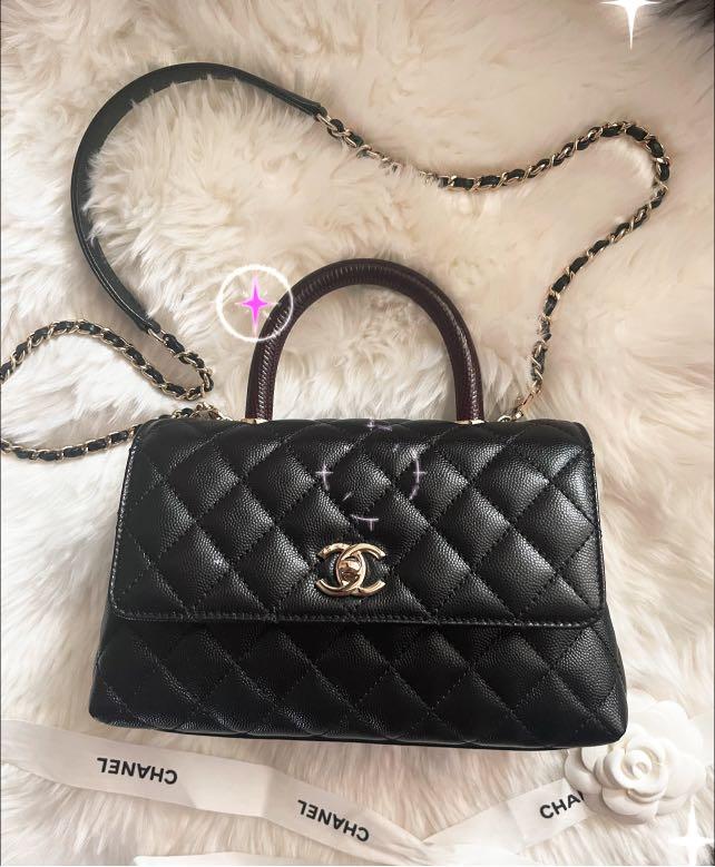 Chanel coco hotsell bag 9.5
