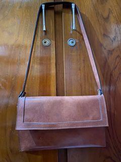 Clutch genuine leather vintage