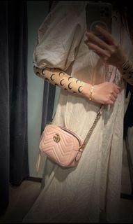 ❤️Gucci❤️ Mini marmont dusty pink (RARE)
