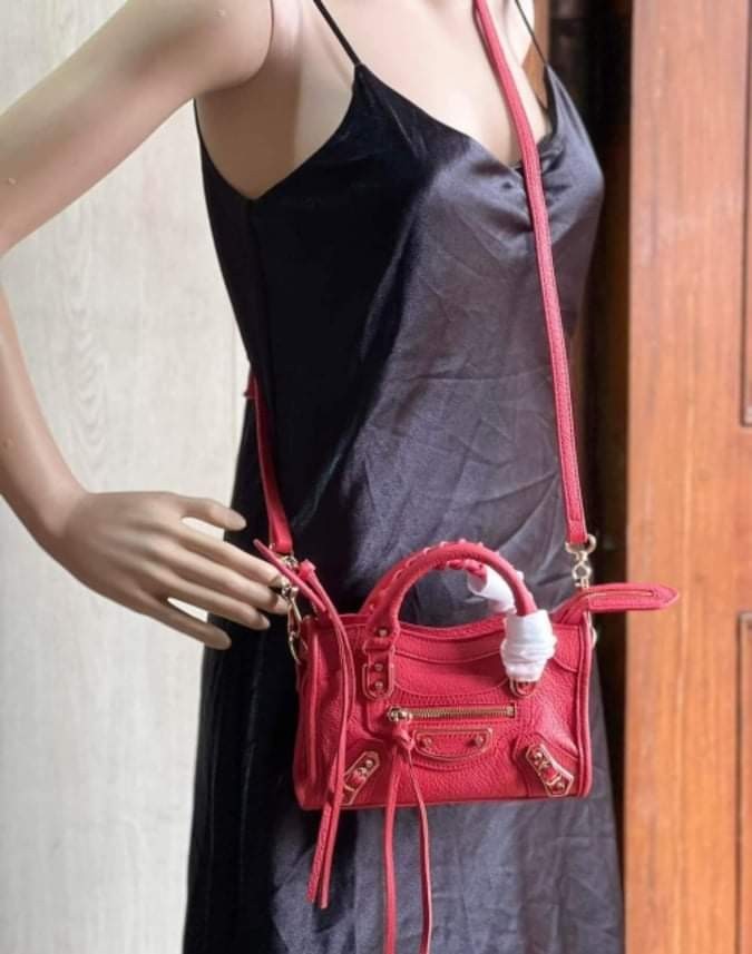 Balenciaga Embossed Croc Metallic Edge City Bag in size mini Luxury Bags   Wallets on Carousell