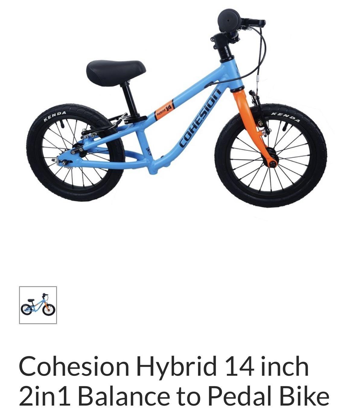 Cohesion balance bike cheap