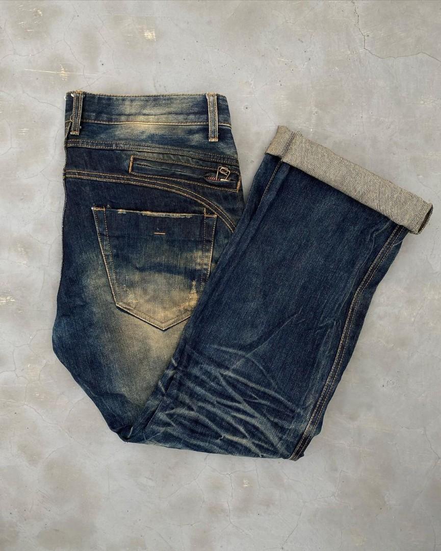Denim People's Republic Jeans not xara, bershka, uniqlo, Fesyen Pria,  Pakaian , Bawahan di Carousell