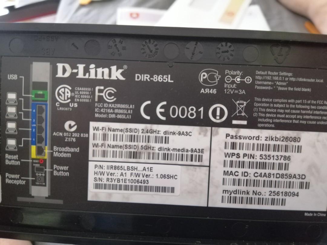 D-link DIR-865L router, Everything Else on Carousell