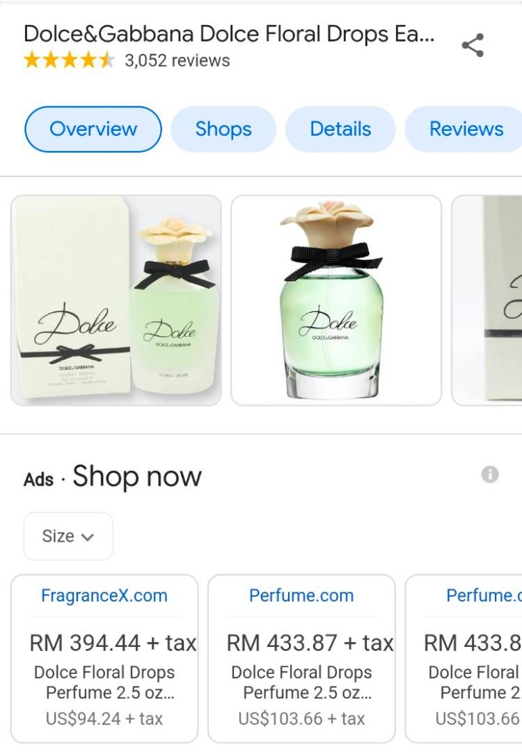 Dolce gabbana floral deals drops review