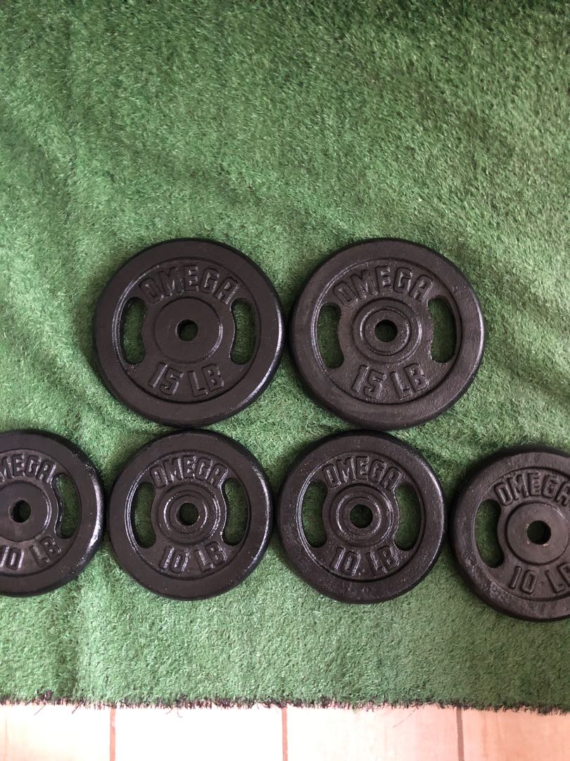 Dumbbell, plates & bars, Sports Equipment, Exercise & Fitness, Weights