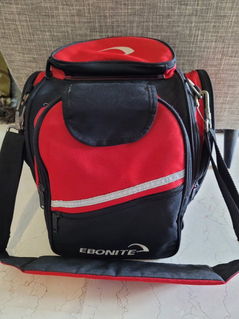 Ebonite Bowling Bag and Slingshot 12lbs Bowling Ball, Sports Equipment