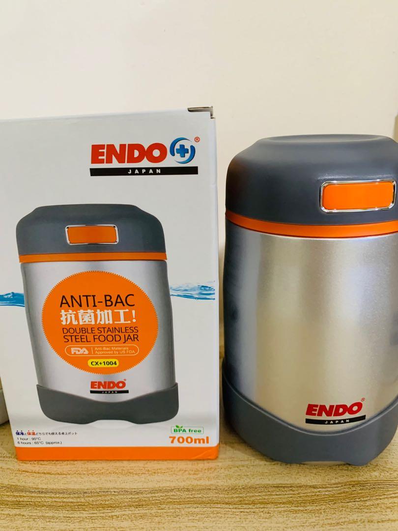 Endo stainless steel food container jar, Furniture & Home Living