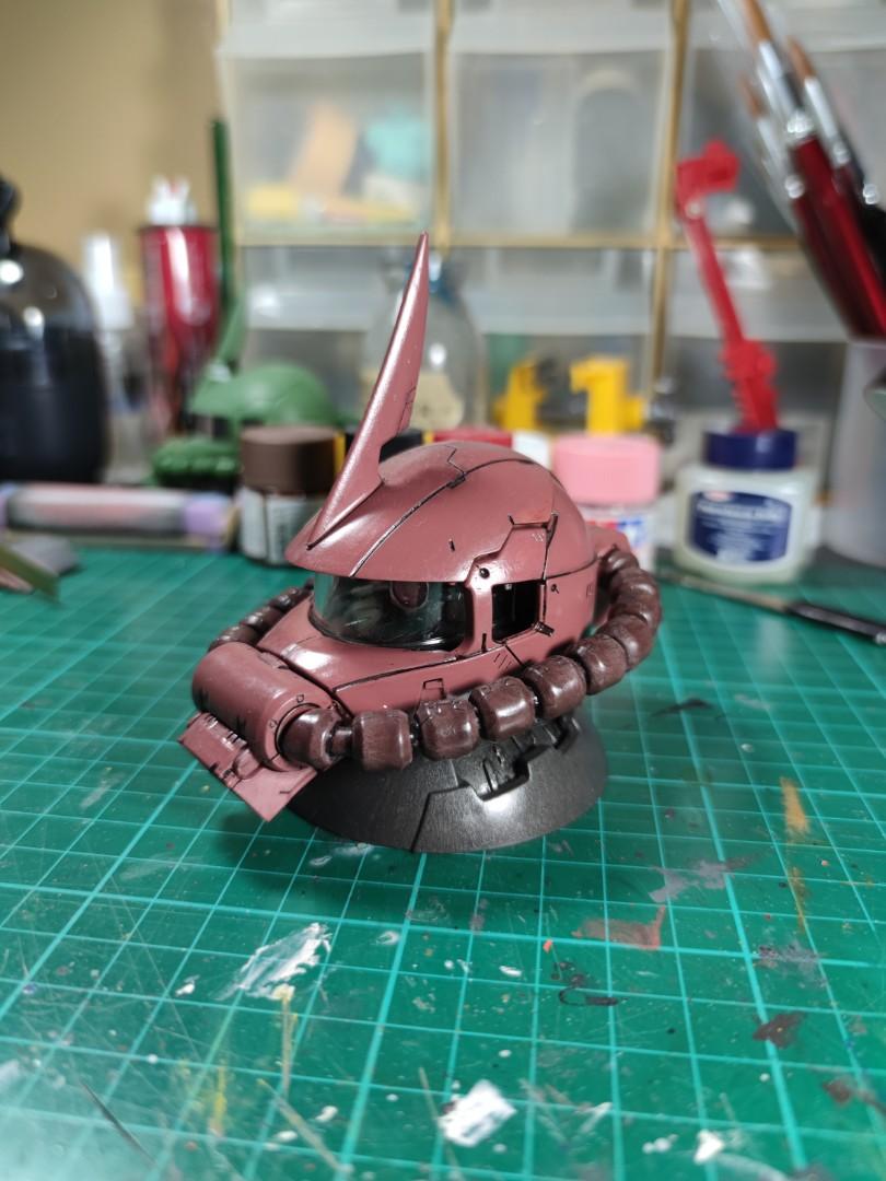 Painted - Exceed Model - Zaku Head (Gundam) (Category: Gundam & Model Kits) located in Antipolo. Submitted by quicktree_75c2c5 (Listing ID 1138992030, Image 1). Description: Exceed Model Zaku II Head - Painted to Char colors - - Semi gloss finish PM me for offers or questions..
