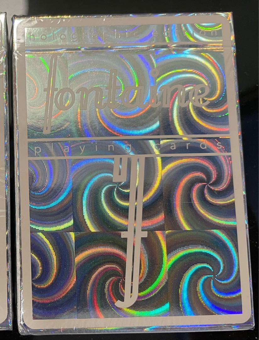 Fontaine Spiral Holographic playing cards 啤牌cardistry card, 興趣及遊戲, 玩具 遊戲類-  Carousell