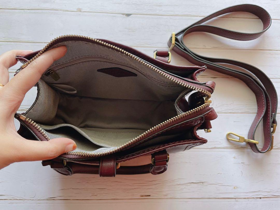 fossil ryder mini satchel fig