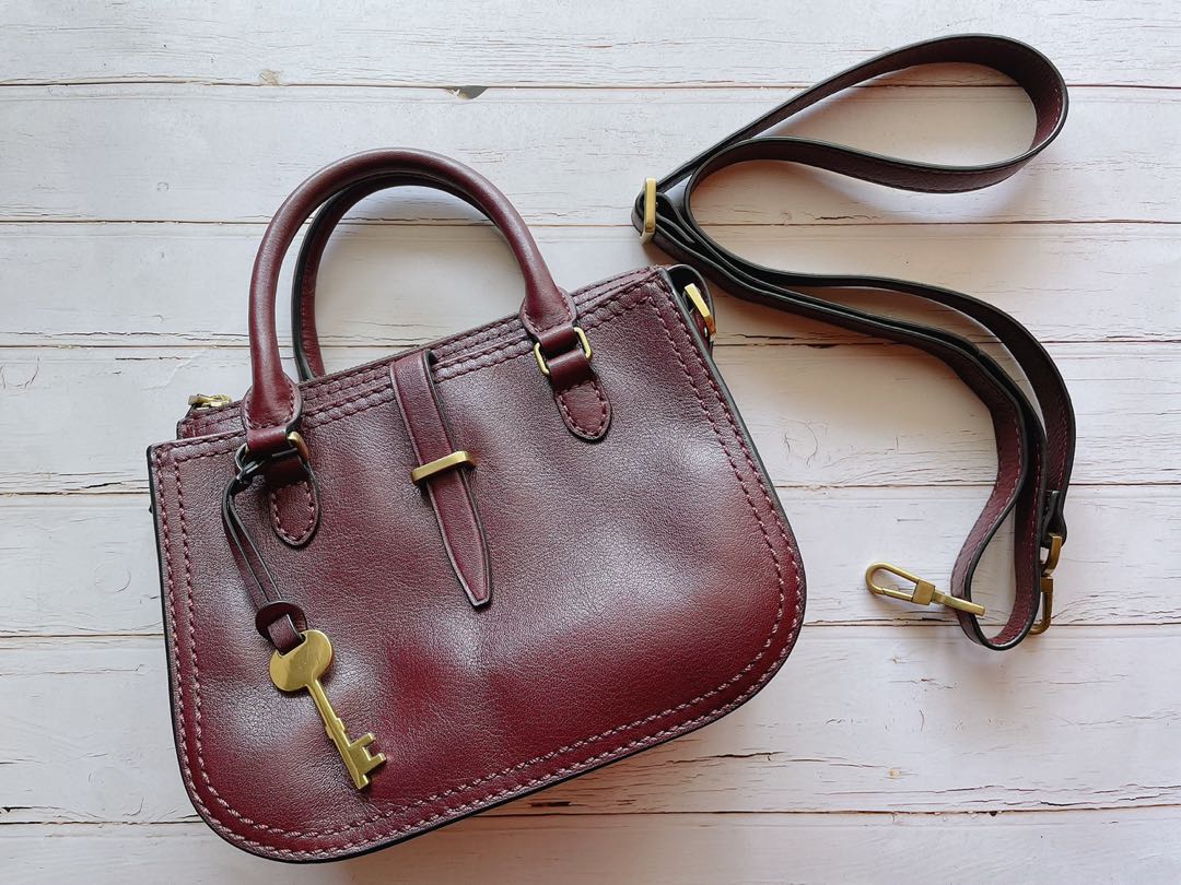 fossil ryder mini satchel fig