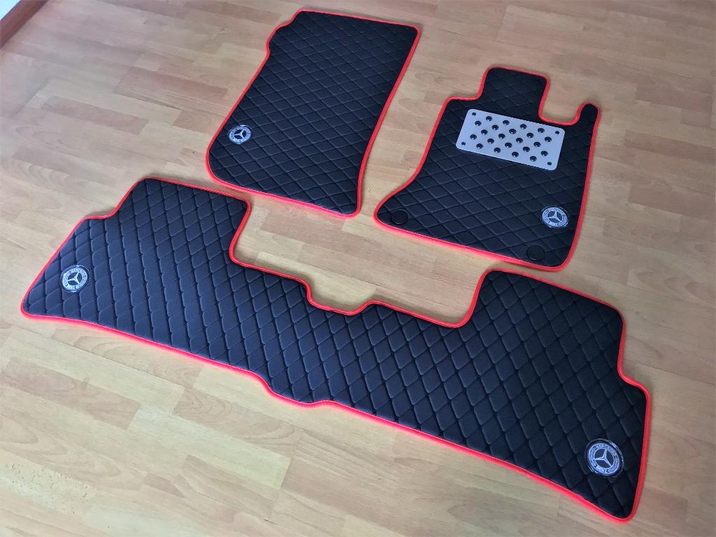 DIAMONDS STITCH NONSLIP CAR FLOORMATS MADE OF MICROFIBER