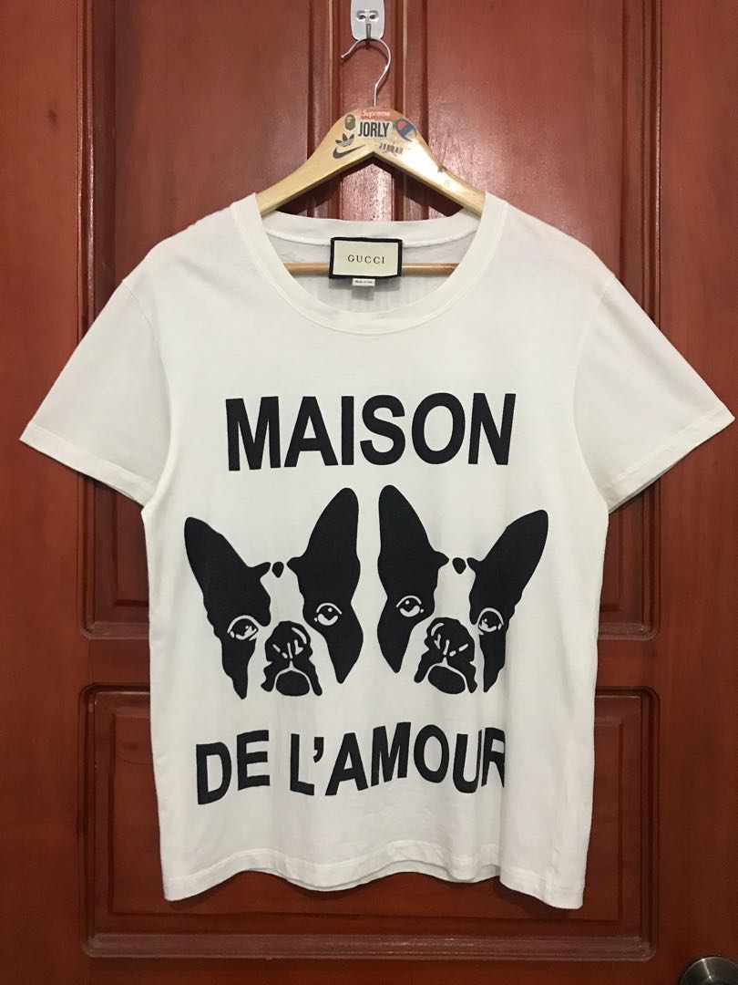 Gucci Maison De L'Amour Shirt ????, Women'S Fashion, Tops, Shirts On Carousell