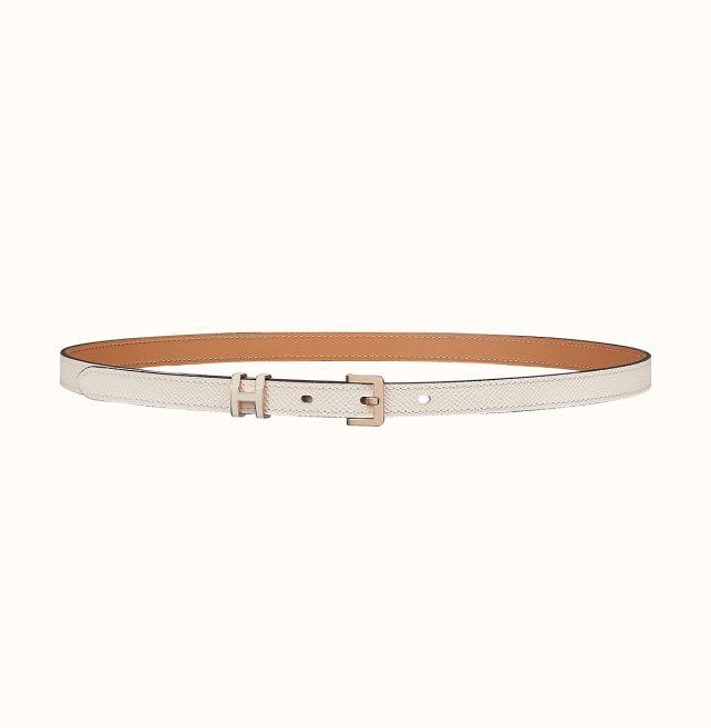 Hermes Pop H Belt Craie Rose Gold Hardware 70