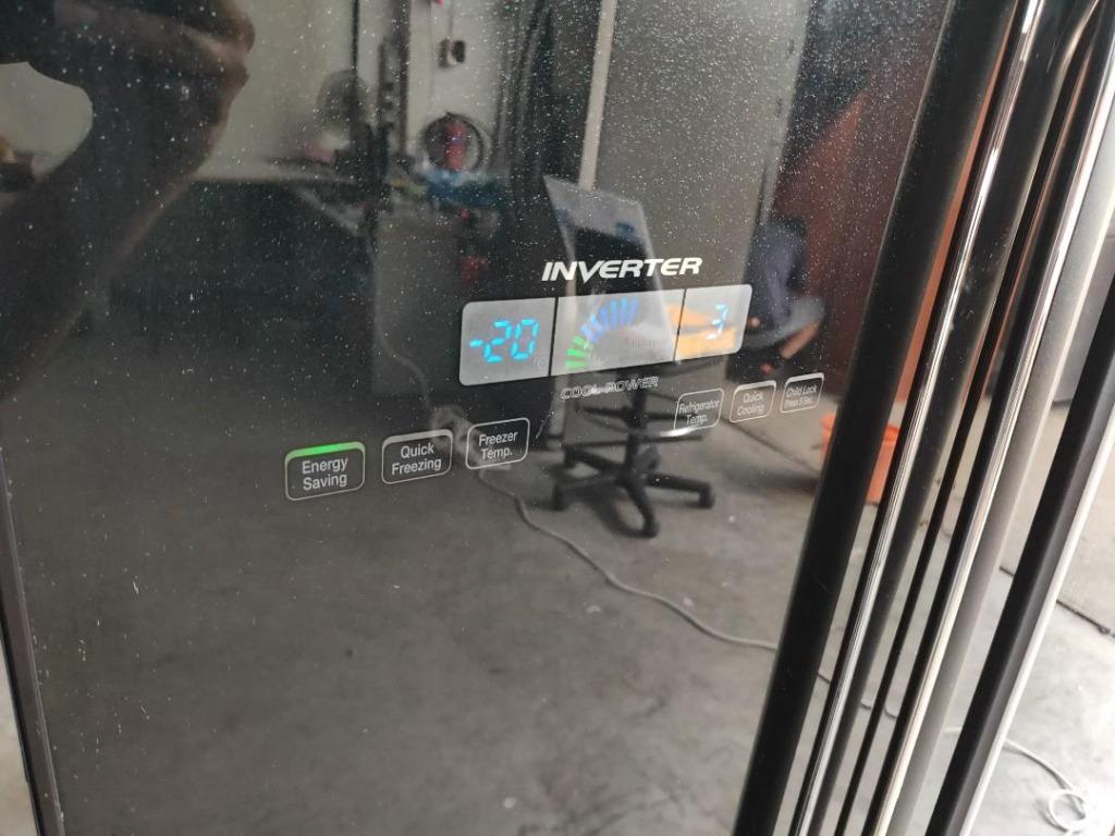 HITACHI RS705P2MS Sidebyside Glass Door Refrigerator 605L 750