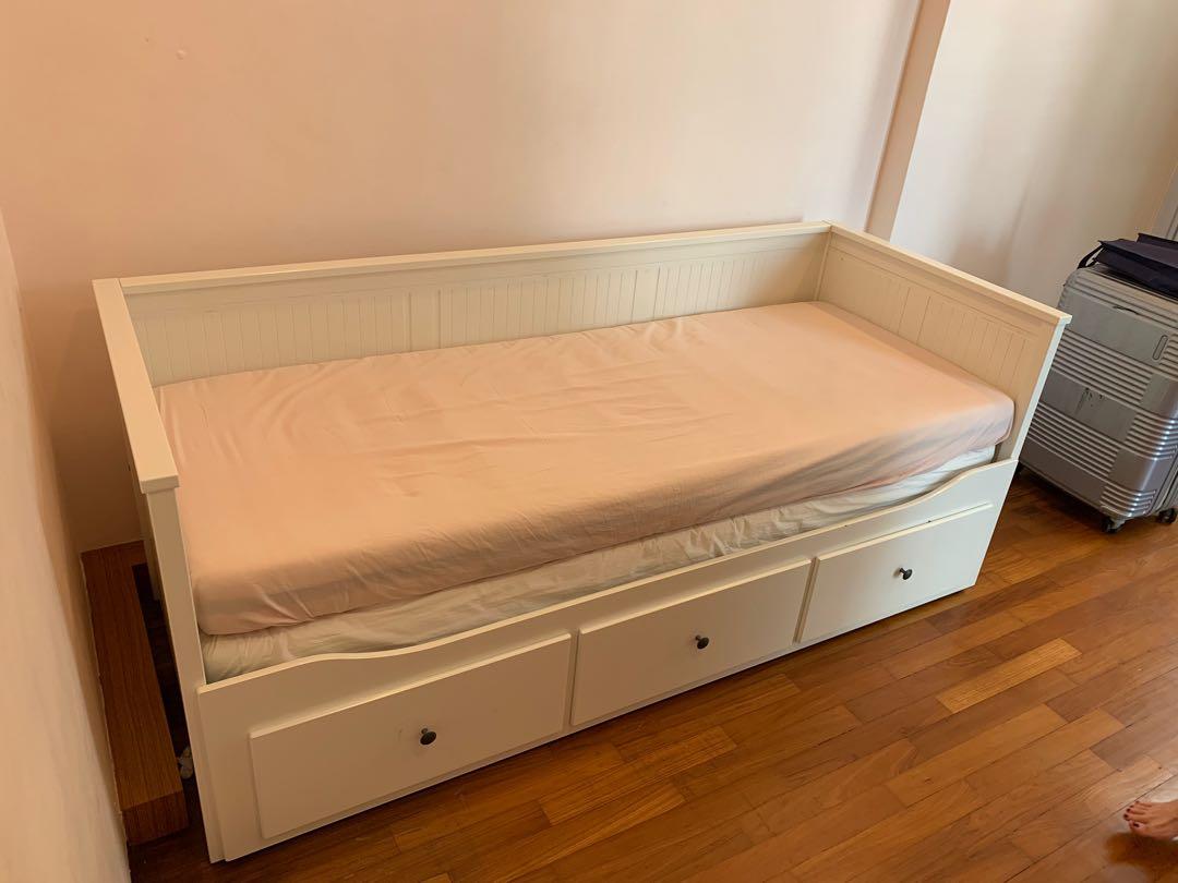 IKEA Day Bed Extendable to queen, Furniture & Home Living, Furniture