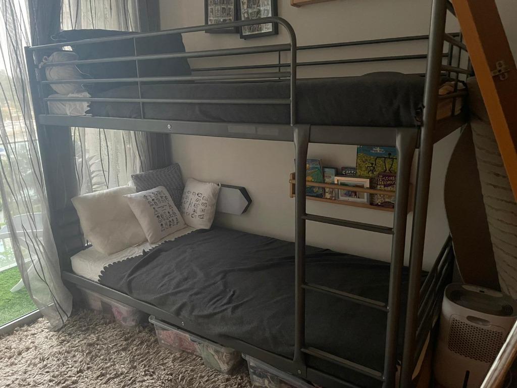 Ikea SVARTA bunk bed for 100, Furniture & Home Living, Furniture, Bed