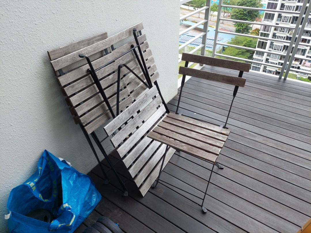 Ikea TARNO Outdoor table & 4 chairs, Furniture & Home Living, Furniture
