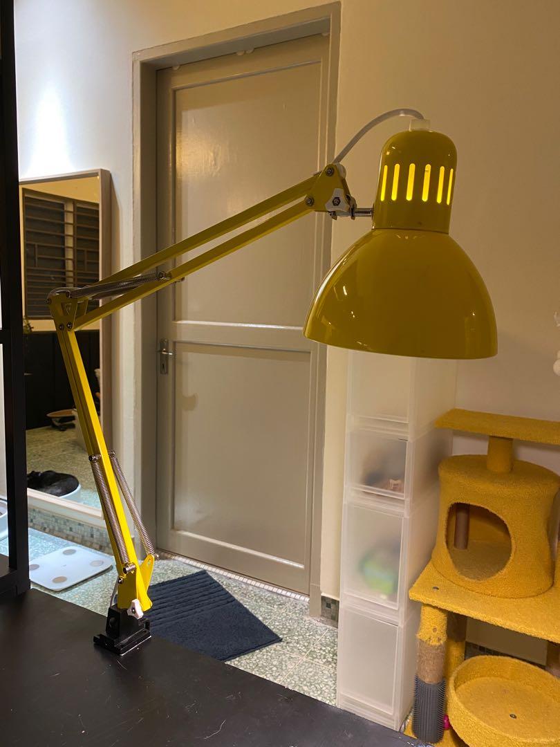 IKEA yellow work lamp, Home & Furniture, Others on Carousell