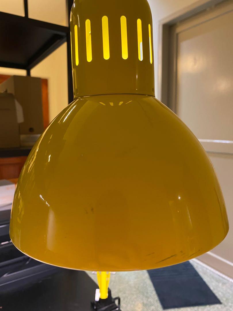 IKEA yellow work lamp, Home & Furniture, Others on Carousell