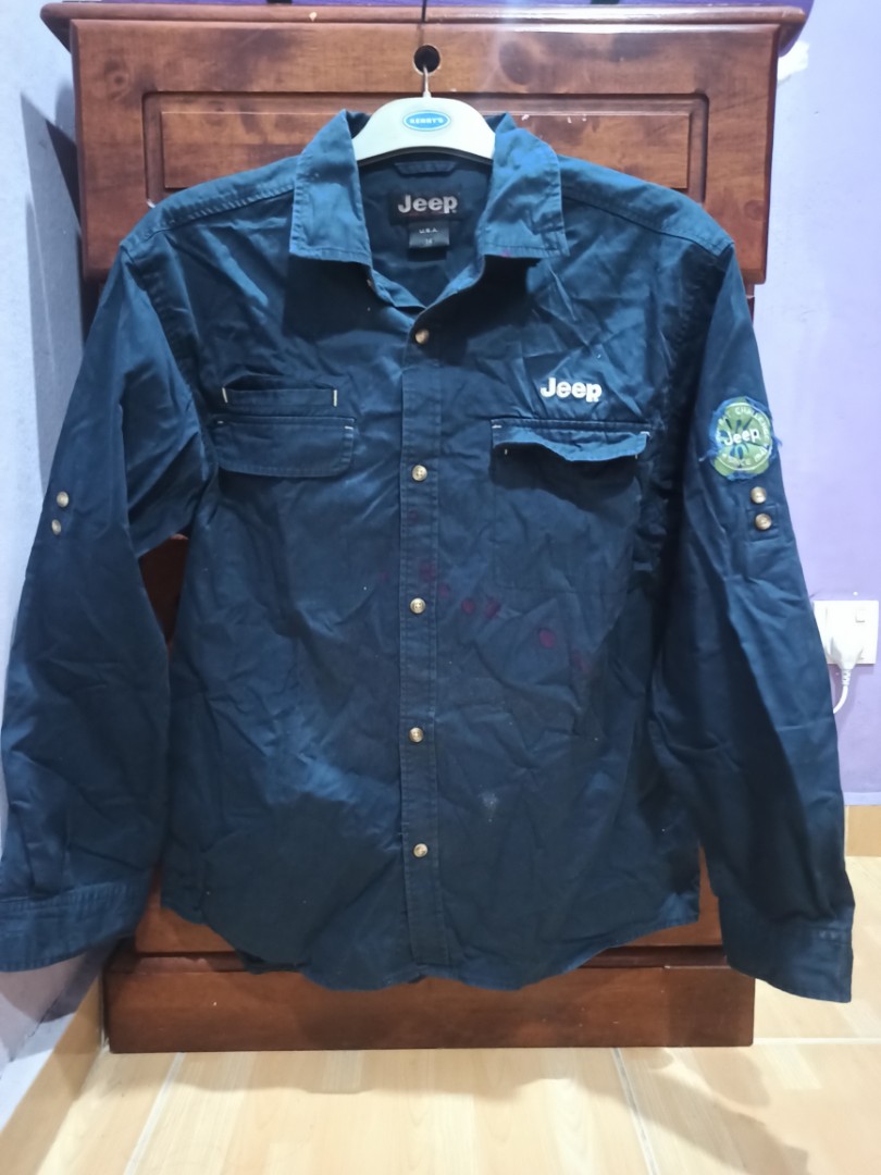 JEEP long sleeve shirt, Men's Fashion 