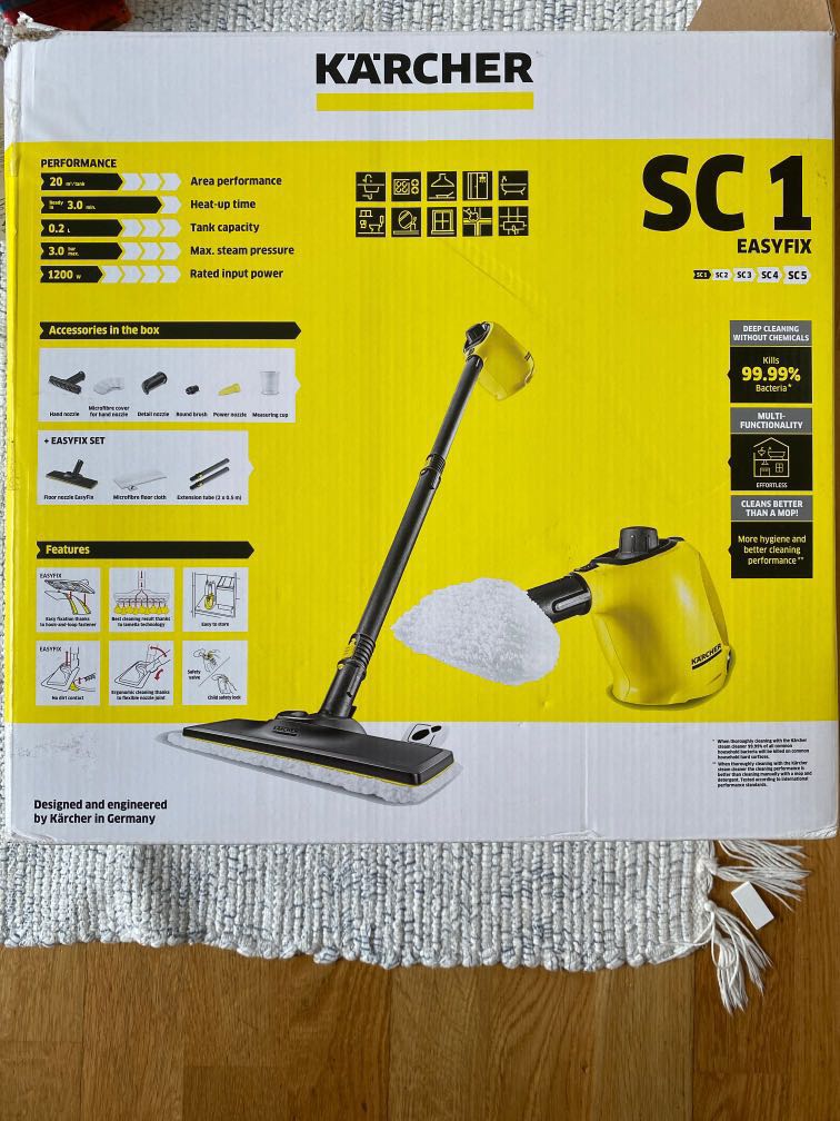 Karcher SC1 steam cleaner, Furniture & Home Living, Cleaning & Homecare