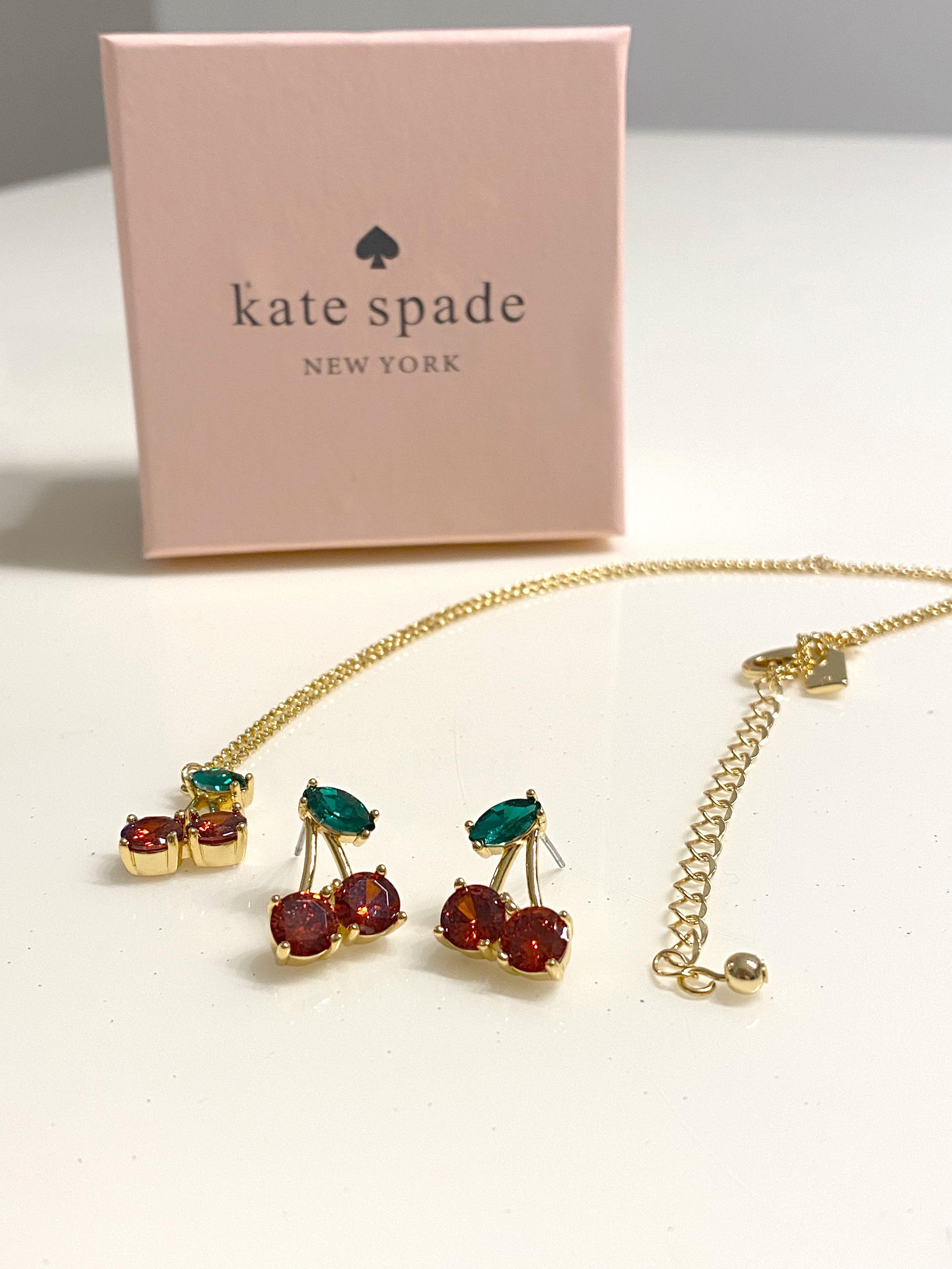 Kate spade cherry necklace discount