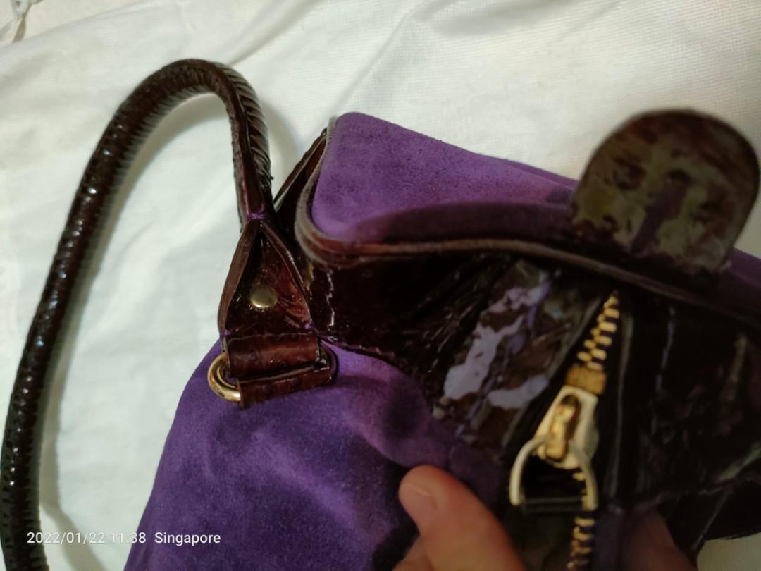 Kate spade purple velvet purse store