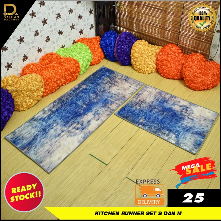 Kitchen Runner Minimalist Kaila Collection Kitchen Deco Collection (SET