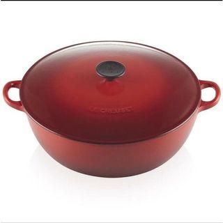Le Creuset cast iron Round Marmite 32cm Cerise