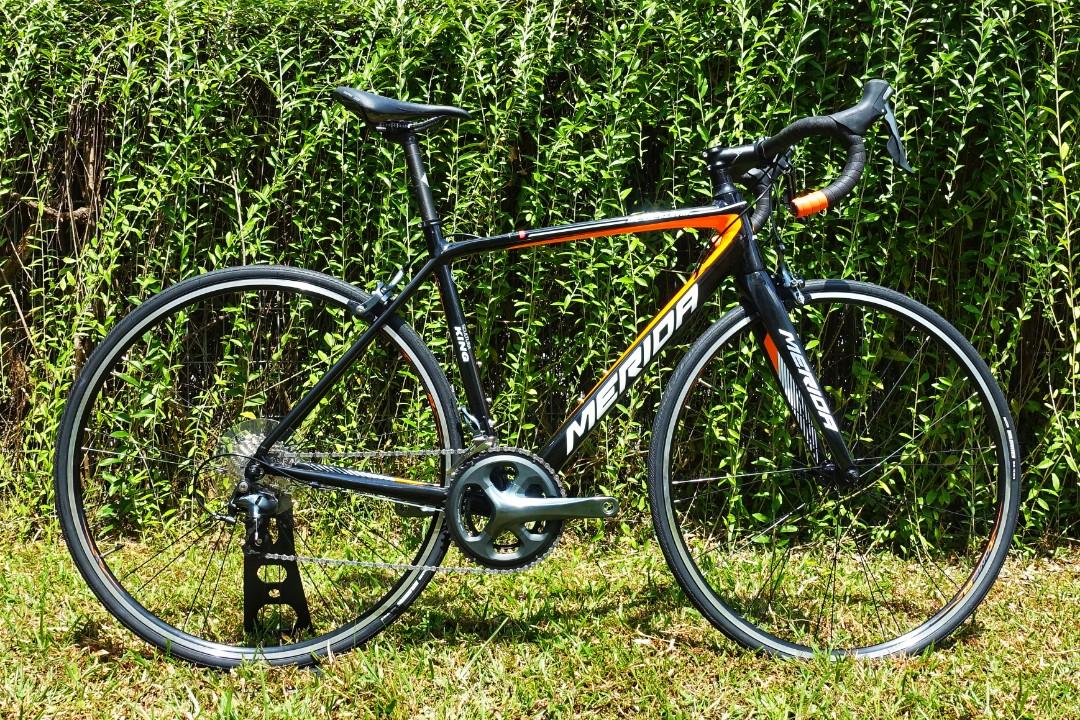 MERIDA SCULTURA KING Shimano Tiagra groupset 20 speed Rim Brakes 700x25c carbon fork seatpost Road Bike Bicycle black orange white 2020