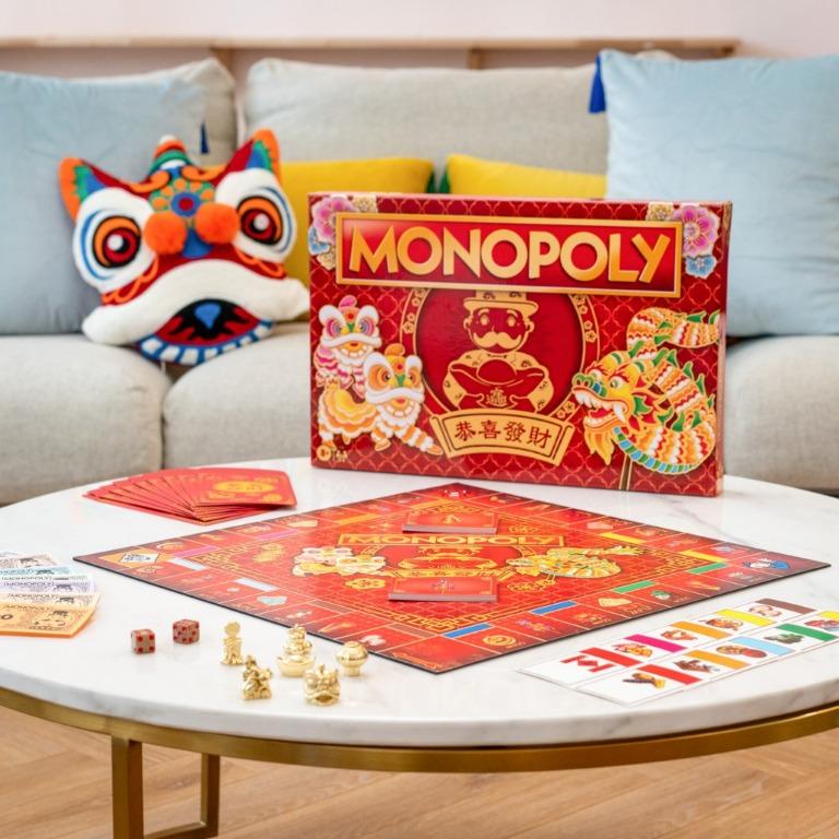 NEW Monopoly Chinese Lunar New Year Property Trading Fortune Board Game ENGLISH