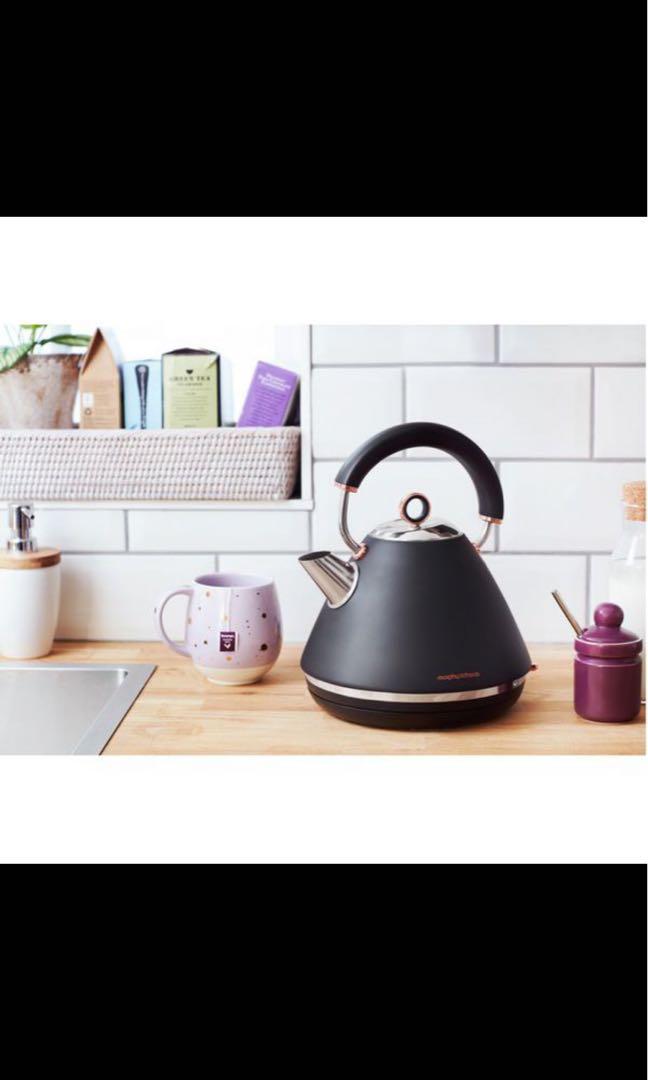 Morphy Richards Kettle Accents Rose Gold Midnight Blue, TV & Home Appliances, Kitchen Appliances