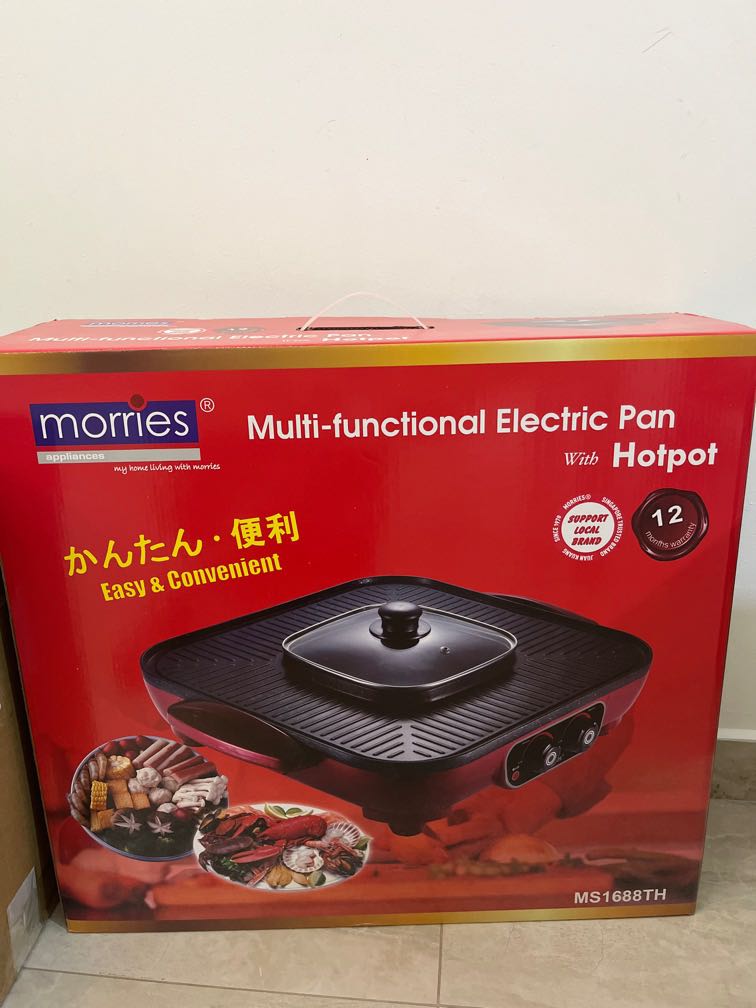 Multifunctional Electric Pan with hotpot, TV & Home Appliances