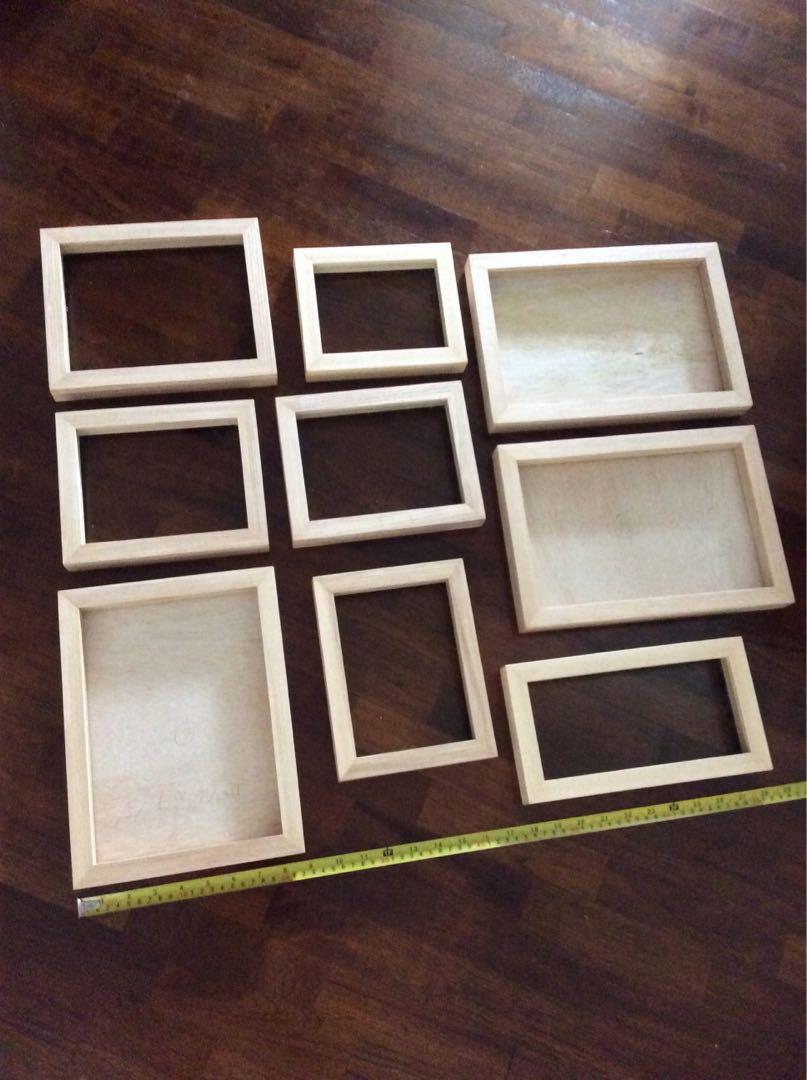 Museumquality wooden frames w nonreflective glass, Furniture & Home