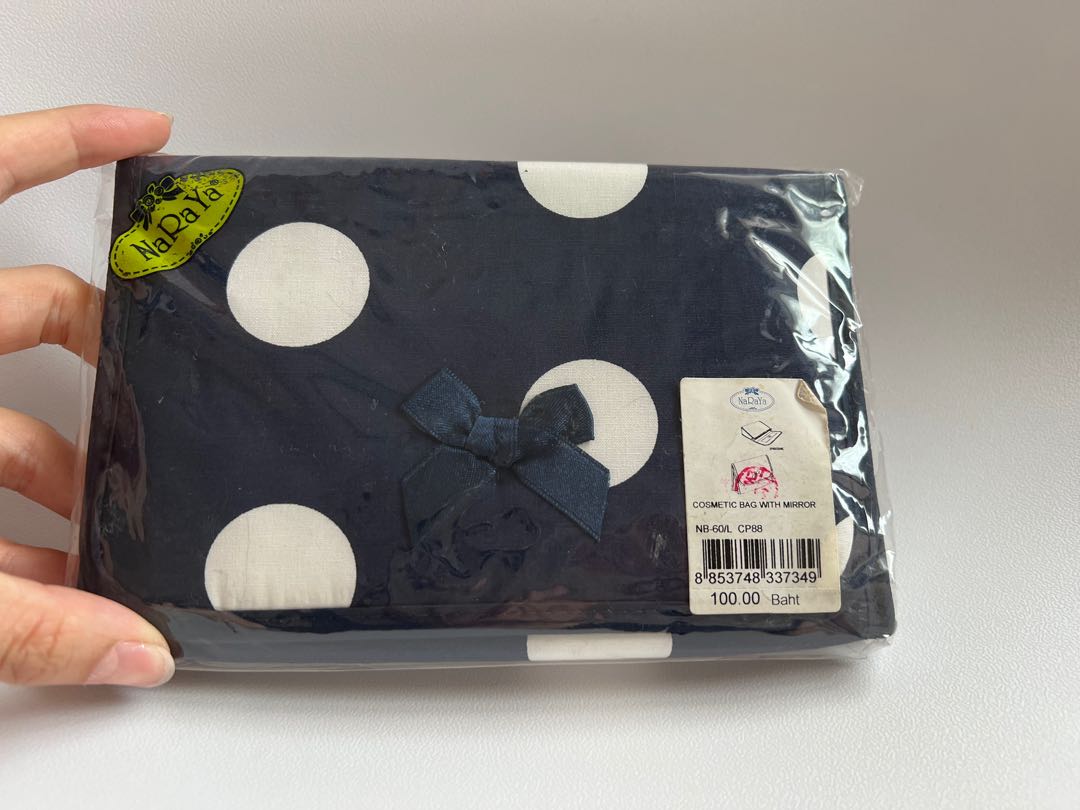 Naraya cosmetic bag with hot sale mirror