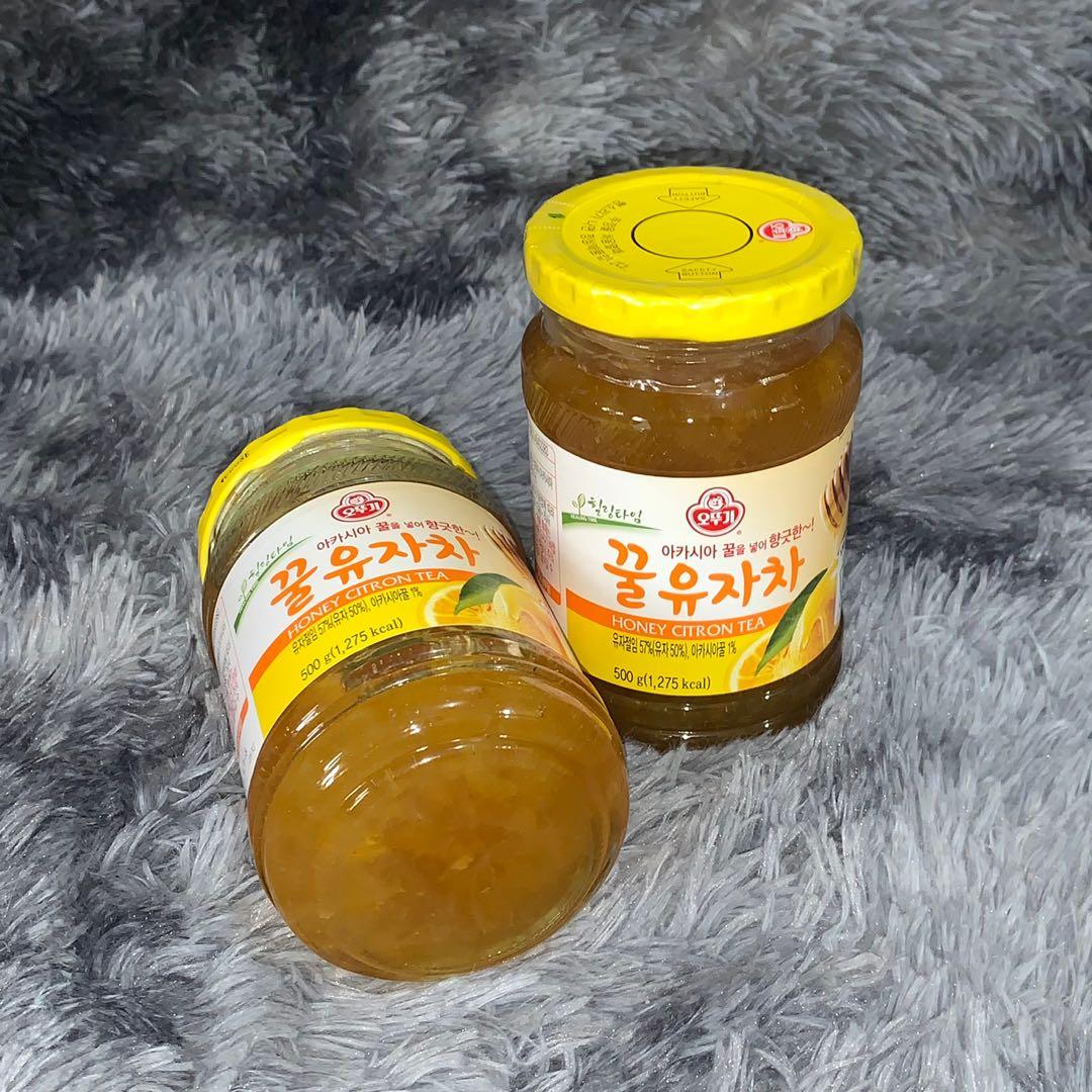 Ottogi Honey Citron Tea 500g (Category: Other Food & Drinks) located in Valenzuela. Submitted by printmekanix (Listing ID 1139149696, Image 3). Description: OTTOGI Korea Health Honey Citron Tea 500g Product of Korea Sweet and sour Citron Tea Rich in vitamin and citron chunks for chewy texture Korean ginger extract, chunks and honey only No color no artificial preservatives Add 3-4 tsp (20g) of tea to hot or cold water and stir well. Spread on a s