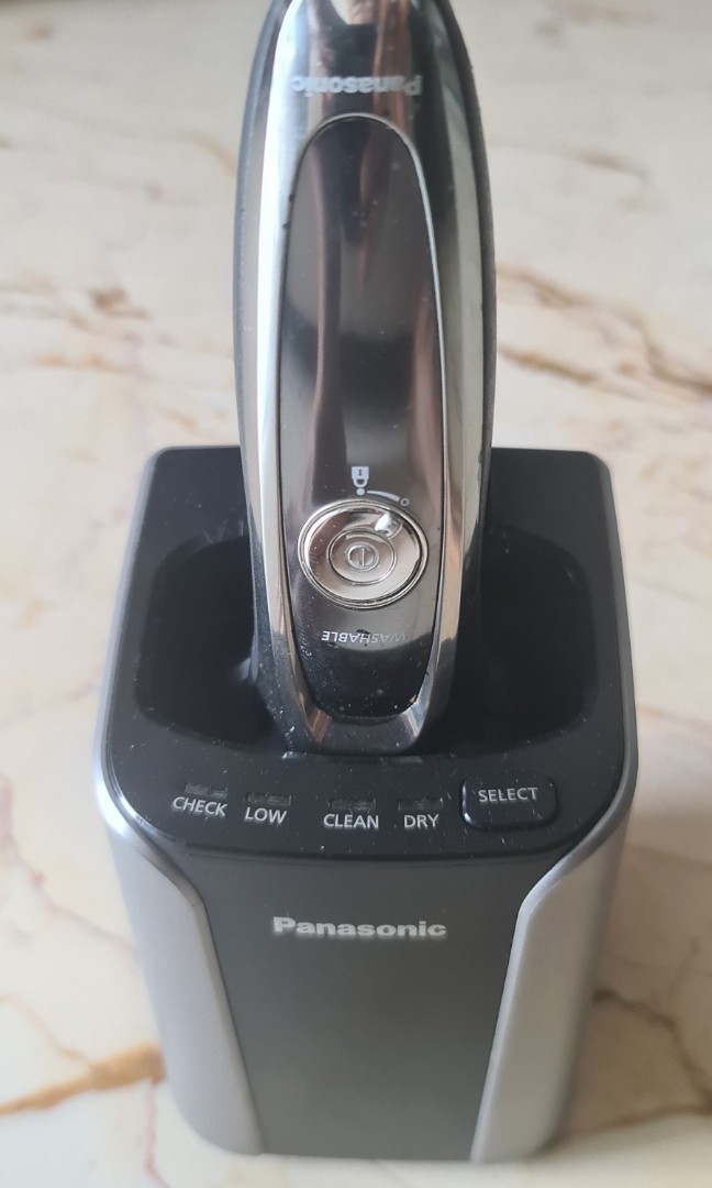 Panasonic shaver ESLV96 comes with cleaning station, Furniture & Home