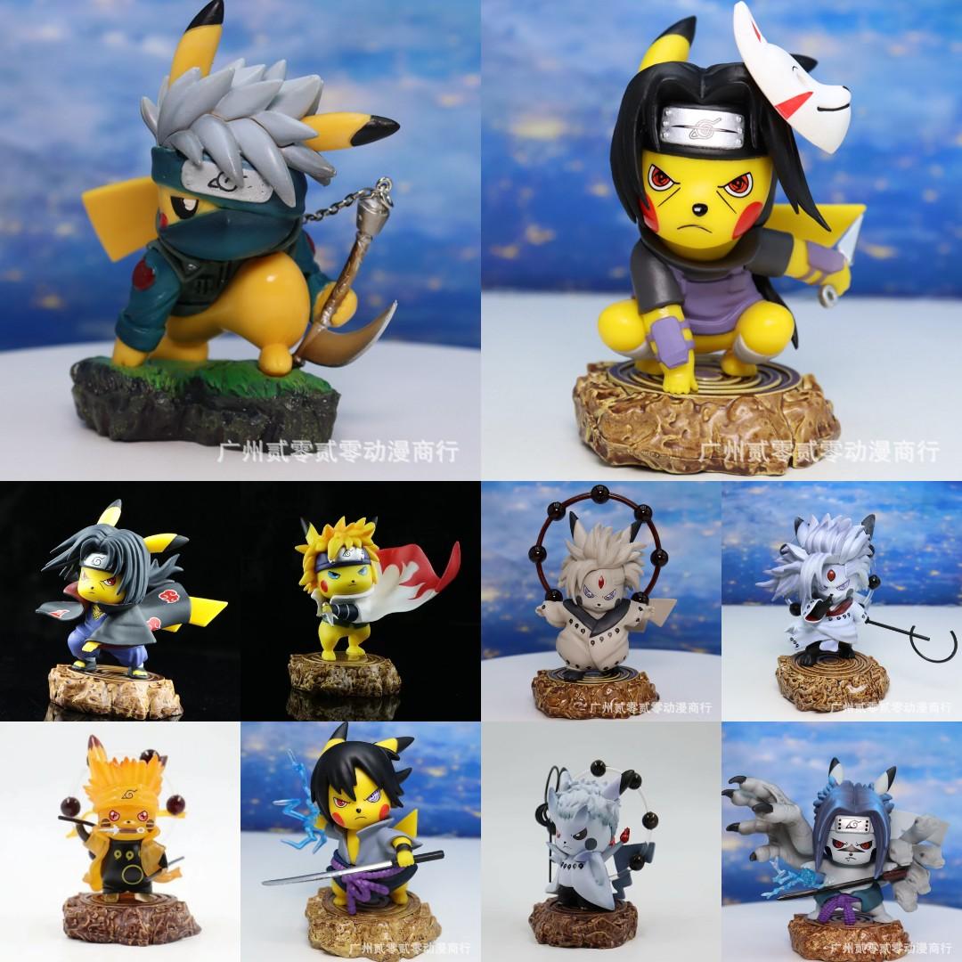 10cm Pikachu version Kakashi Figurine Pokémon Naruto Shippuden 