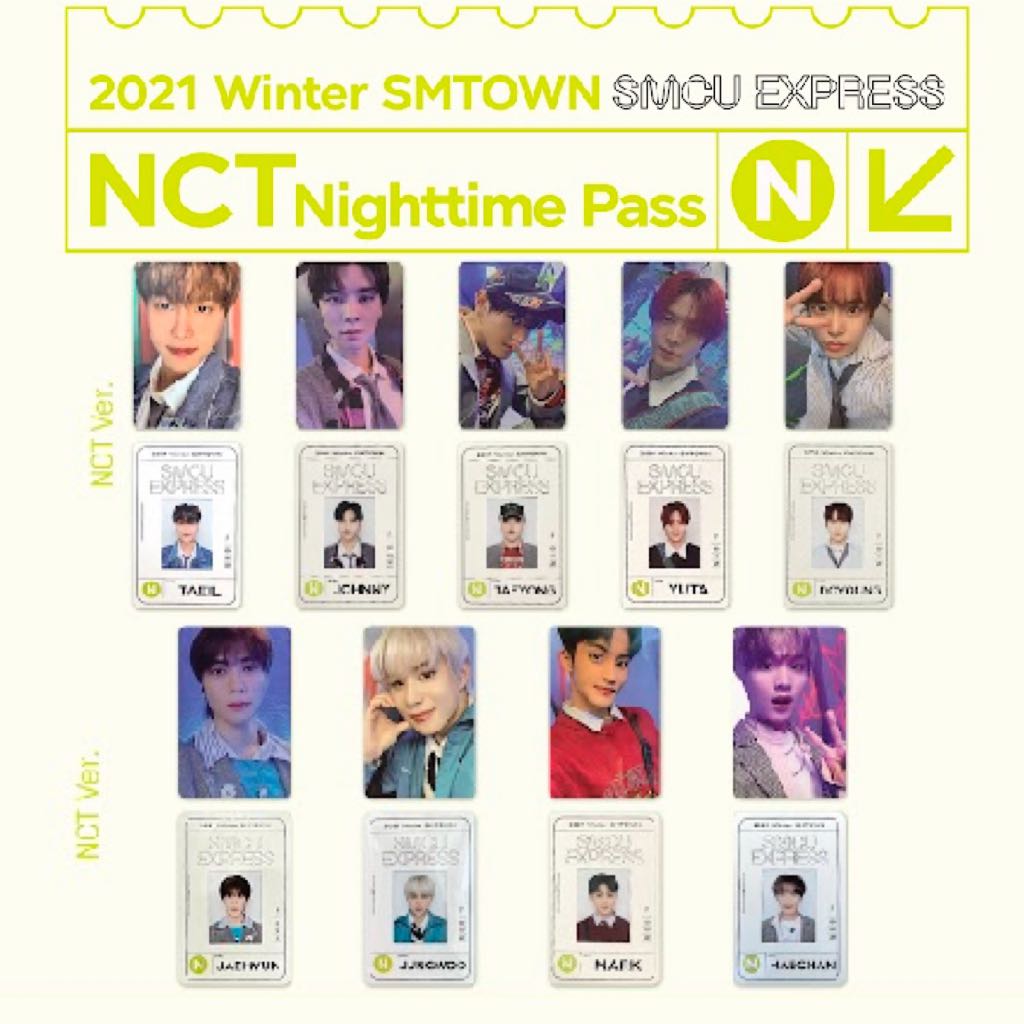 [PO] NCT Nighttime 2021 Winter SMTOWN SMCU Express Official Photocards ...