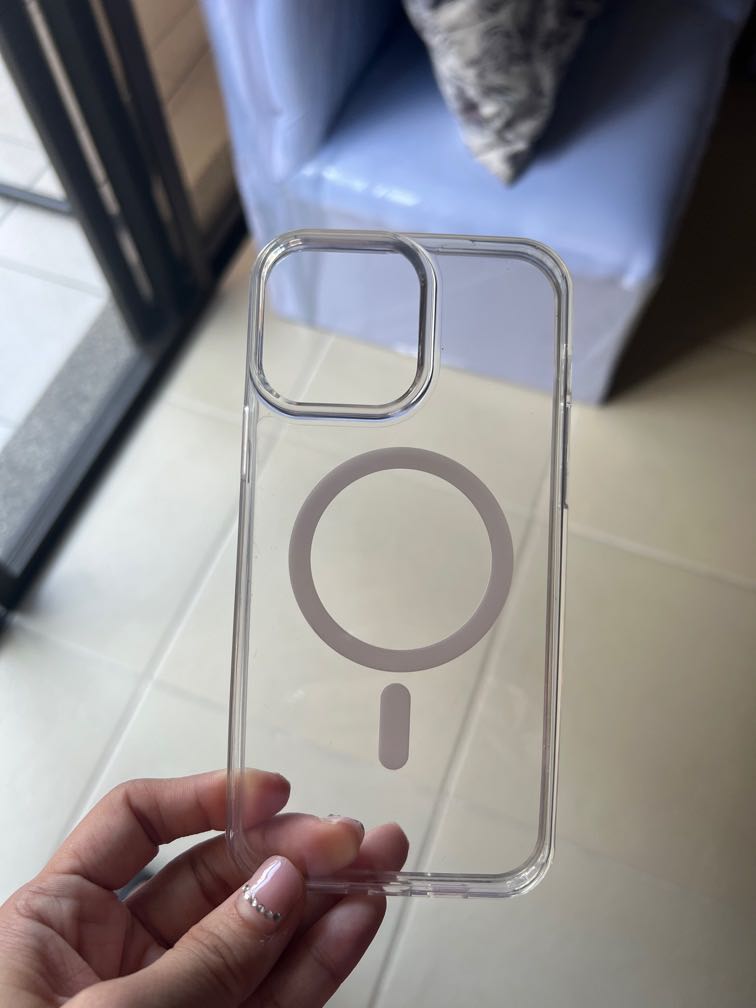 QDOS Magsafe Hybrid Clear Case for iPhone 13 Pro Max with Box, Mobile