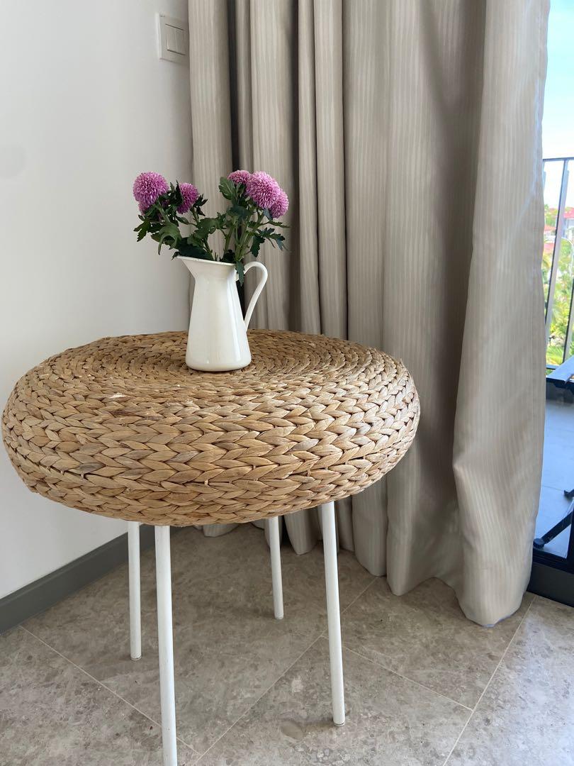 Diy wicker top coffee table