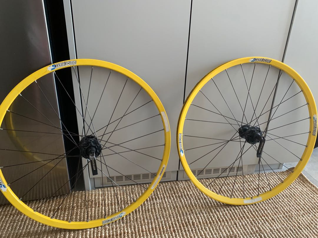 Yellow bike rims store