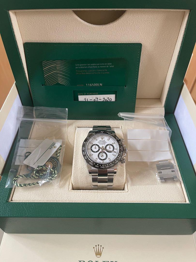 Rolex Daytona 116500 LN White 99.99%new, 名牌, 手錶- Carousell