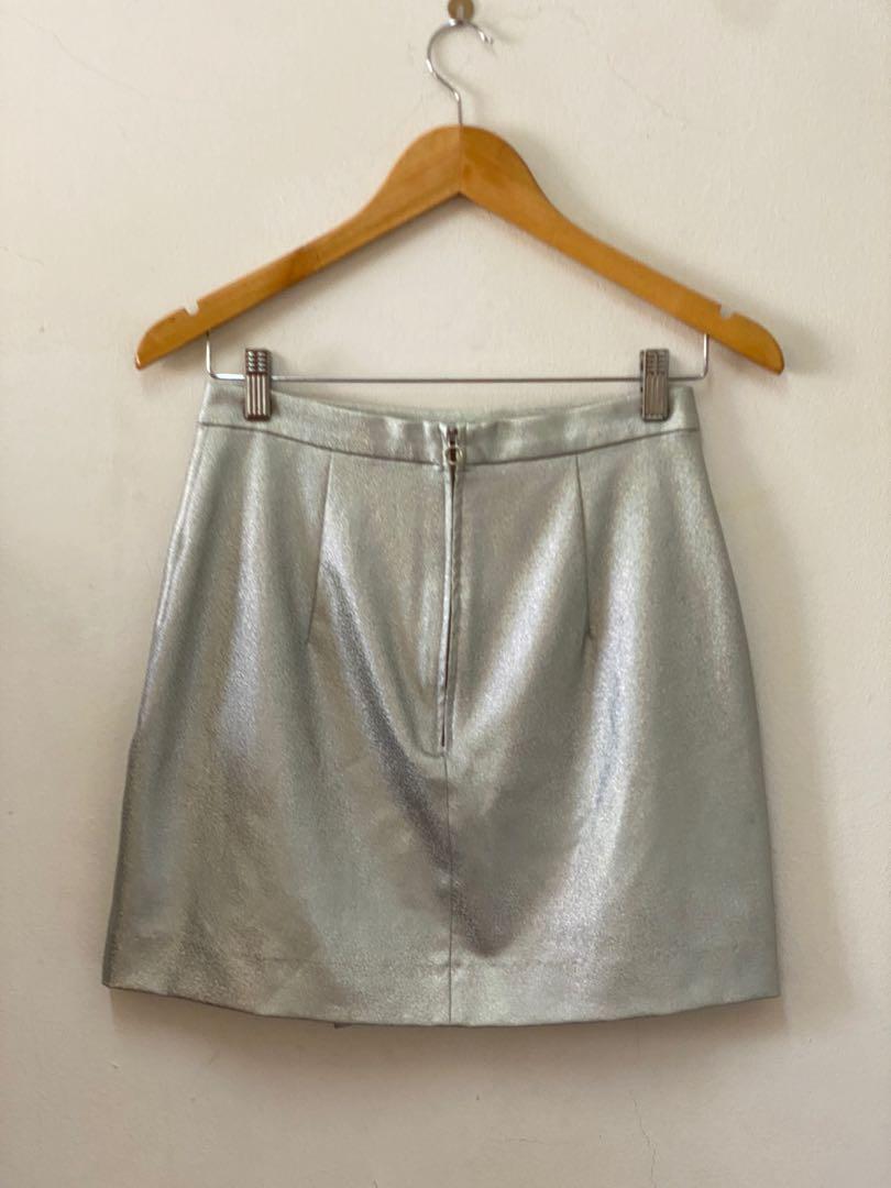 H&m metallic sales skirt