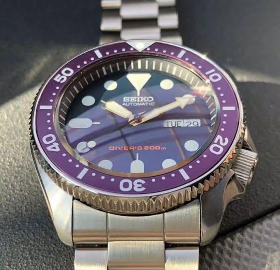 Seiko Purple Bezel Insert For Mod, Men's Fashion, Watches & Accessories,  Watches on Carousell