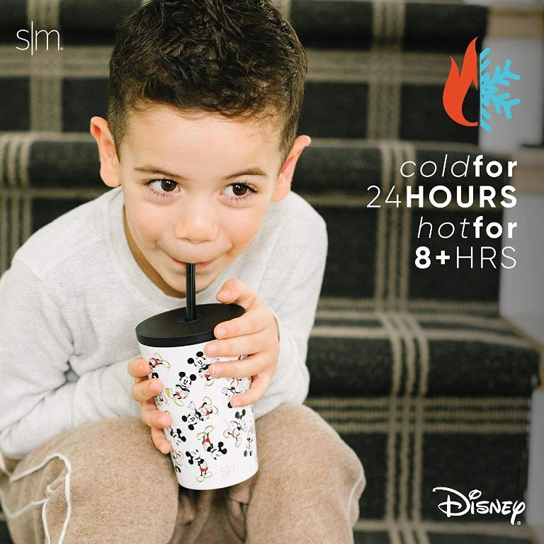 Simple Modern Disney Mickey Mouse Toddler Cup with Lid and Straw | Reusable  Insulated Stainless Steel Kids Tumbler | Classic Collection | 12oz, Mickey