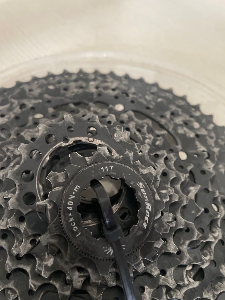 Cassette Vélo SunRace CSMZ800 12 Vitesses - Dérailleur 11-51t, Couleur Noir, Neuve Sous Emballage