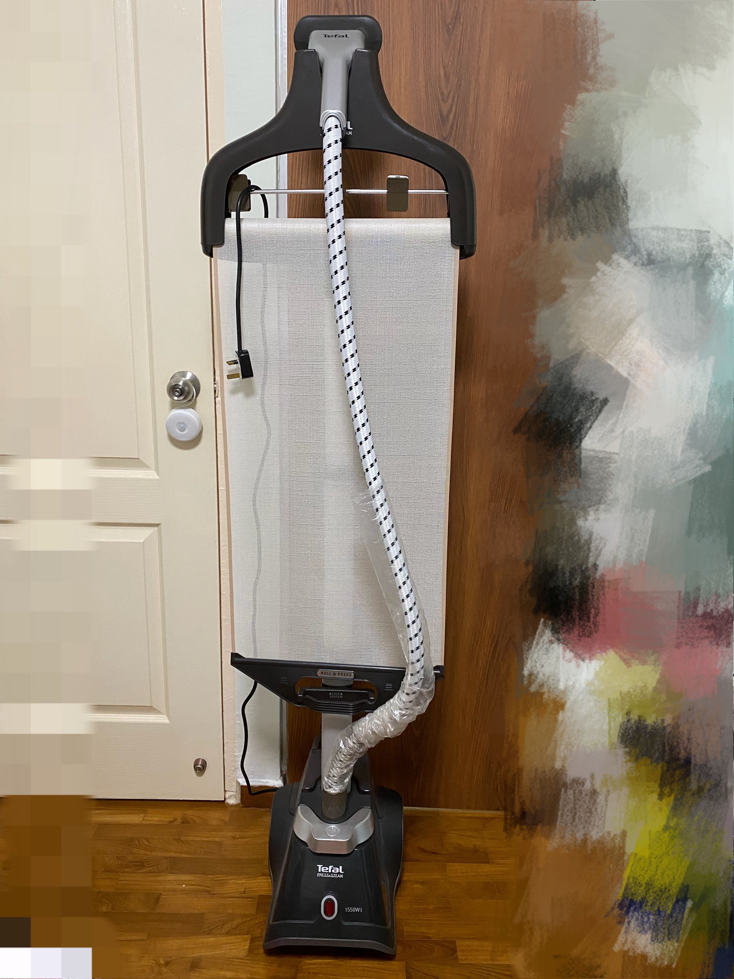 steam iron press standing