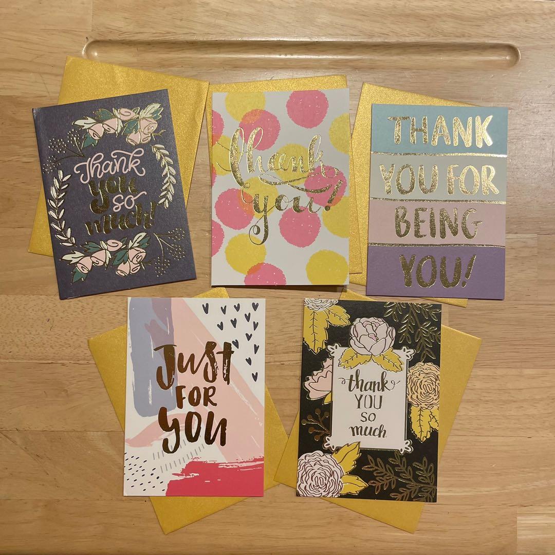 Thank You Card 多謝感謝卡 興趣及遊戲 手作 自家設計 文具 Carousell